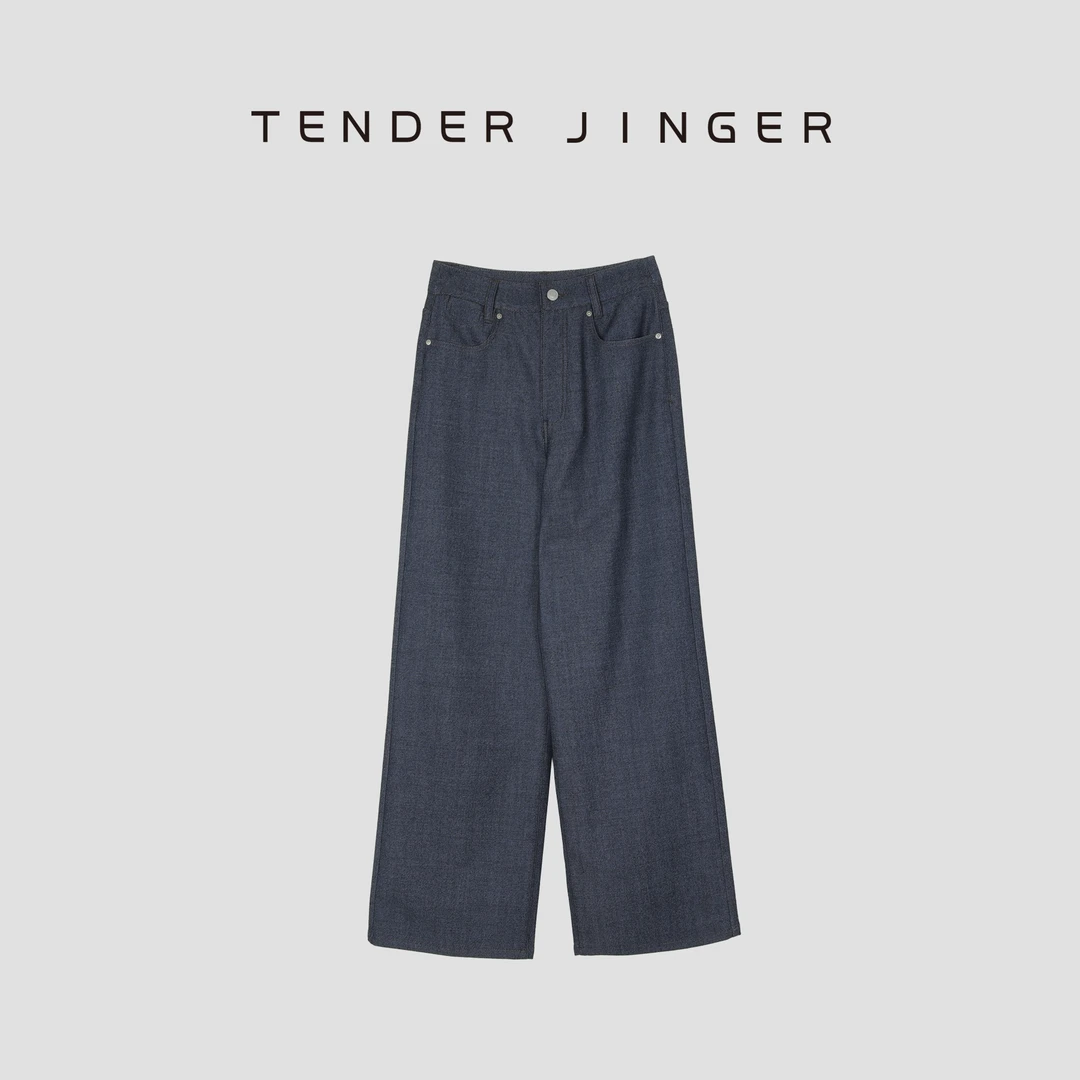 Tender Jinger【黑标】百搭休闲羊毛五袋裤T51SAI80182