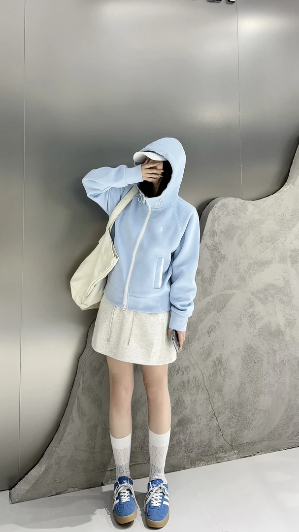 2025春款新款加厚连帽时尚百搭运动大外套休闲韩版22017惠千衣