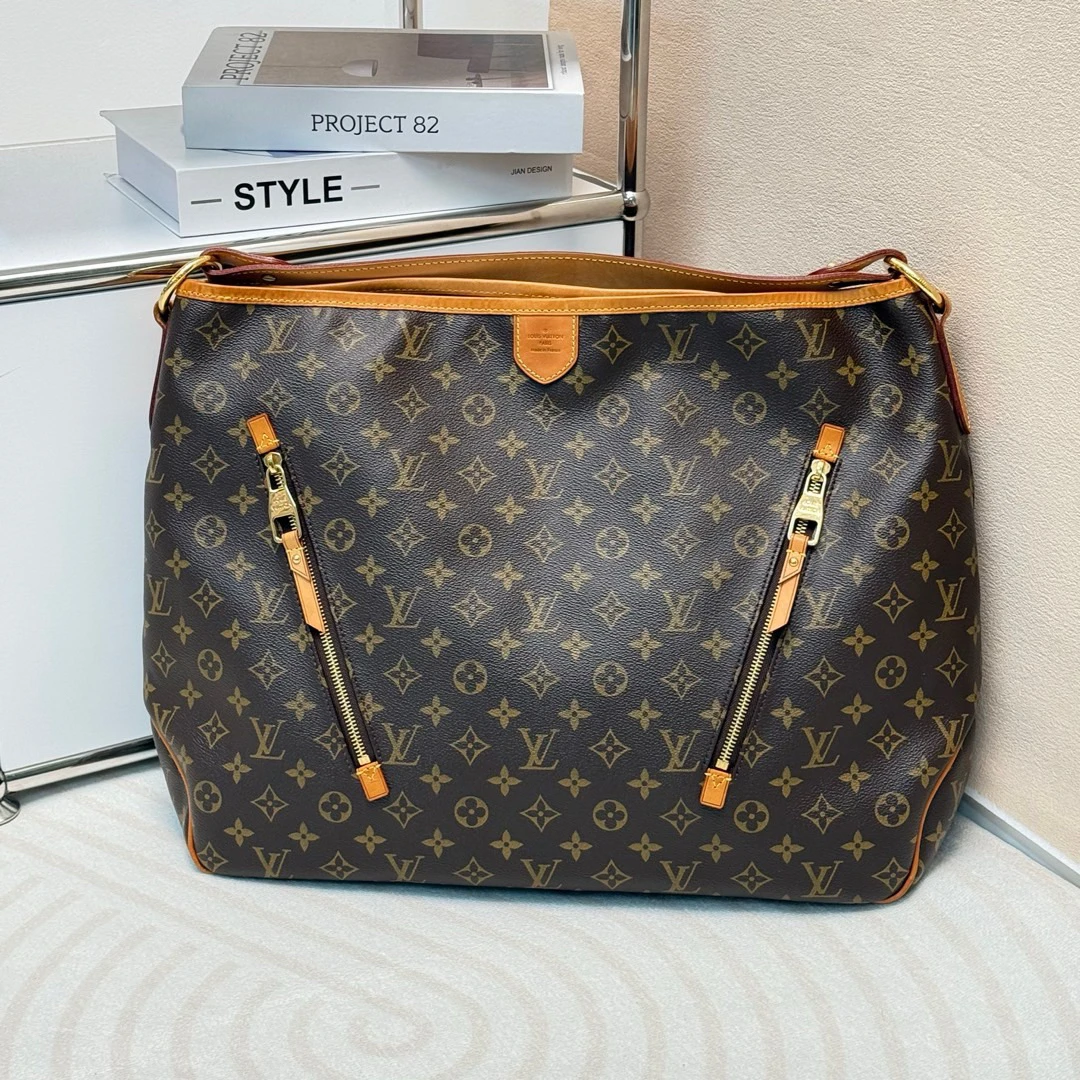 95新 LouisVuitton/路易威登 Lv 老花 delightful大号/655593069