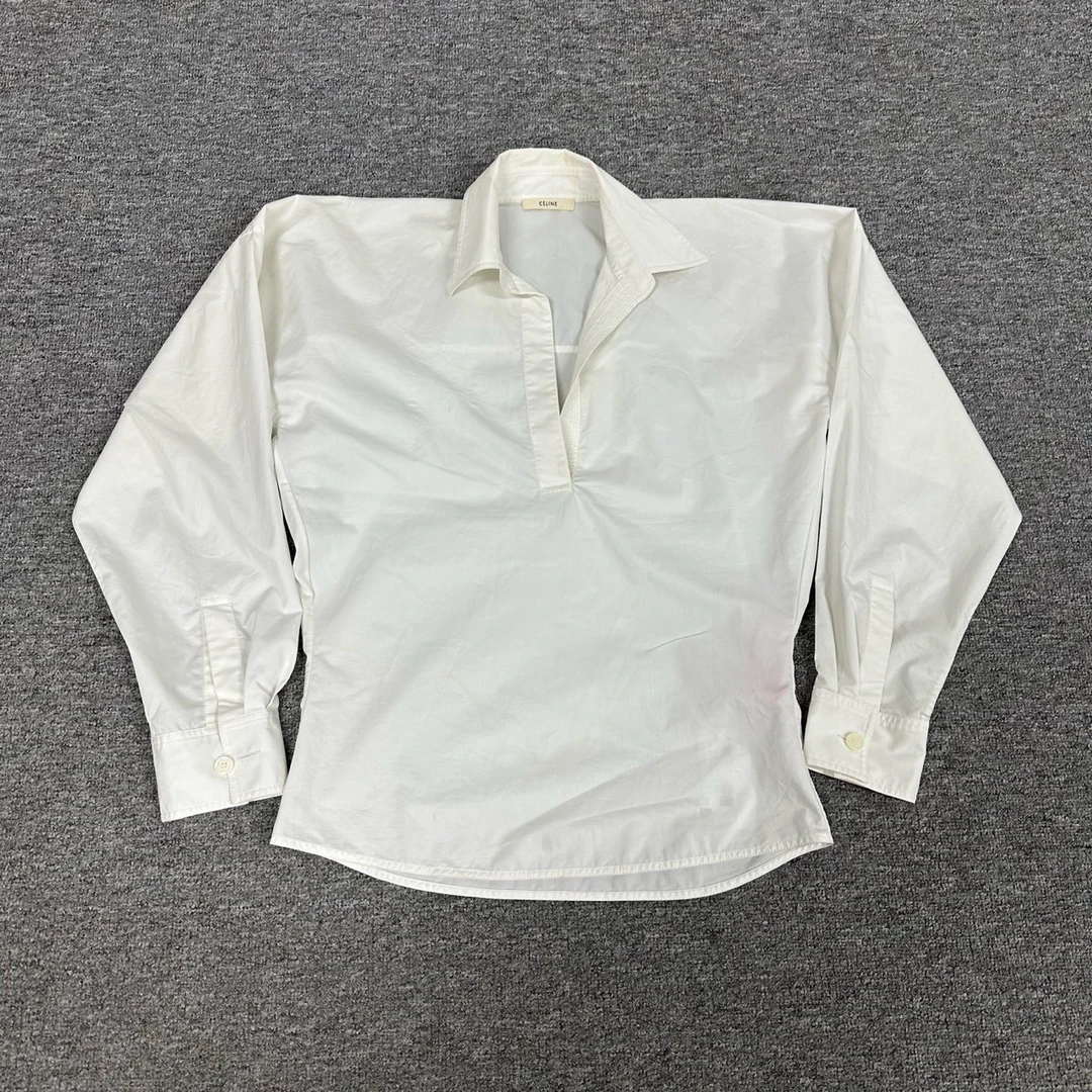 99新 AMIPARIS Celine 赛琳 特殊剪裁 白衬衫 99新 36码