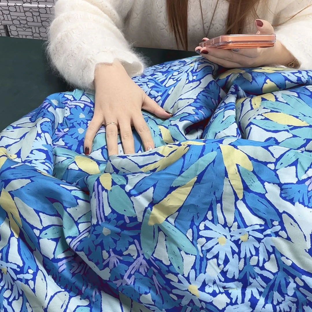棉棉天丝浮梦鸢尾夏被200*230