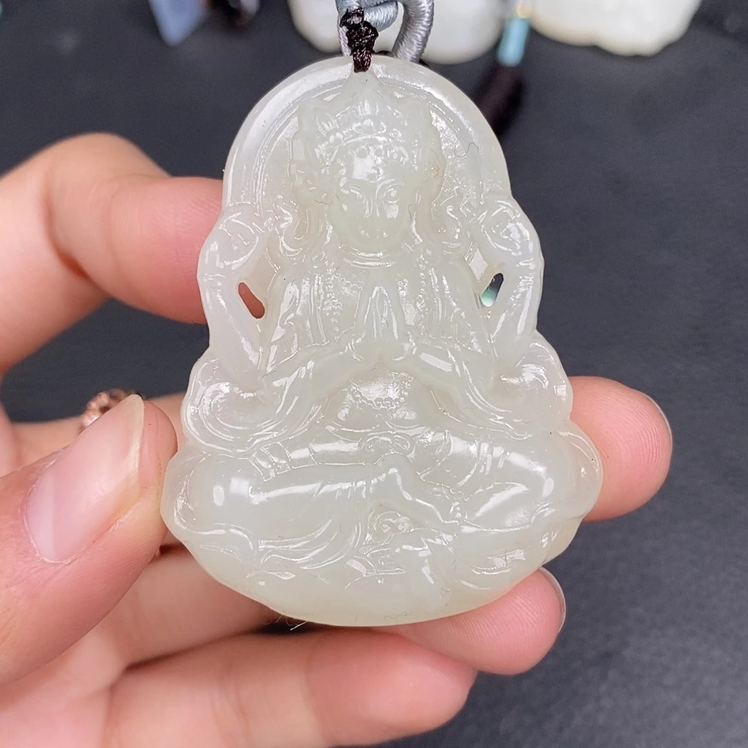 和田玉未镶嵌颈饰