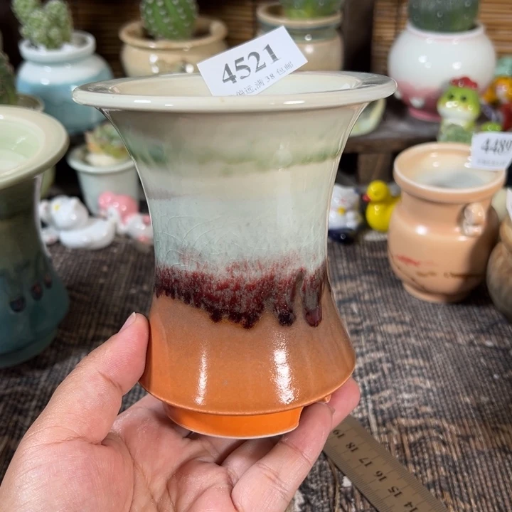口8高12 手工花盆满30包邮