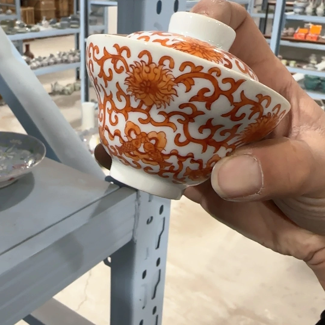 瓷片摆件手绘瓷器全部处理