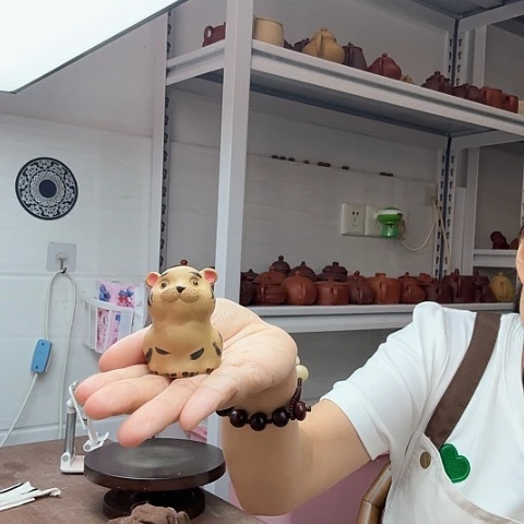 段泥茶宠老虎茶宠