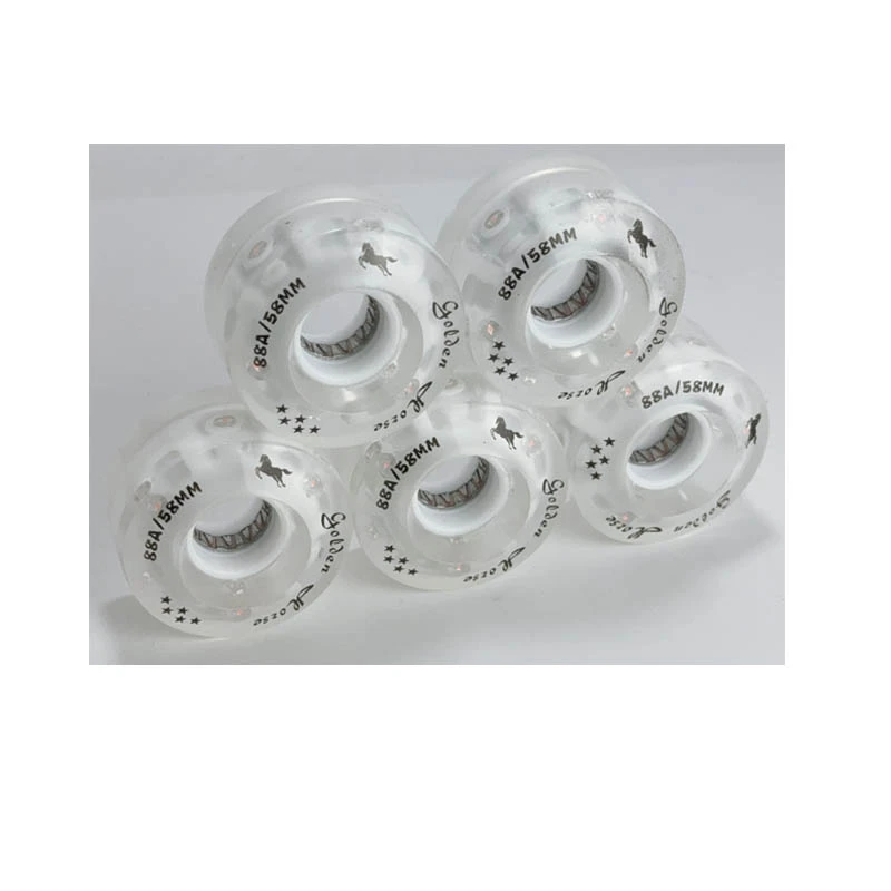 金马厦门金马溜冰鞋专业发光轮旱冰鞋闪光轮彩色发光轮高闪