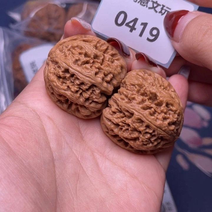 文玩核桃把件粗筋35.0419