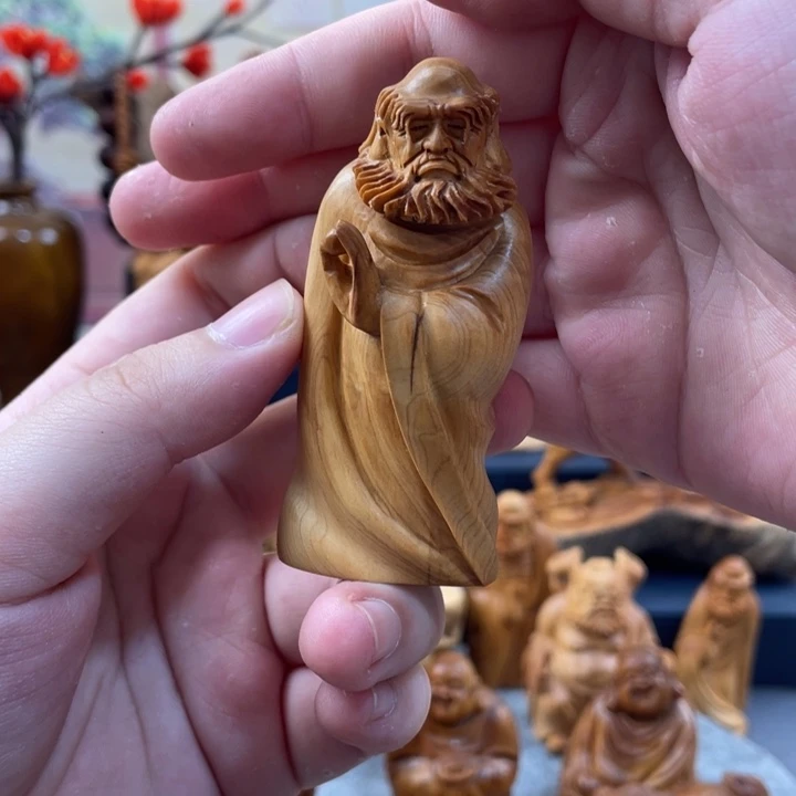 柏木（崖柏）太行崖柏根雕摆件达摩1