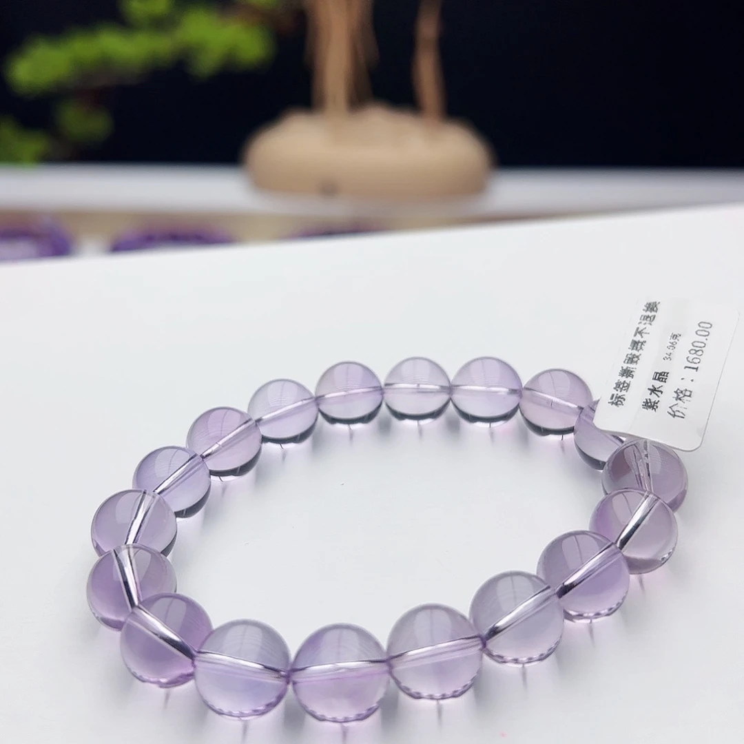 水晶手链未镶嵌紫水晶11mm34.06