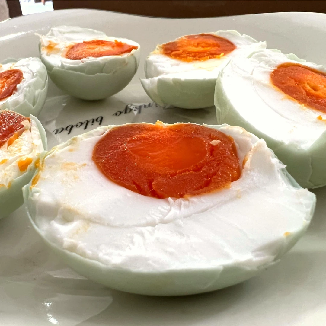 湖北沙湖特产咸鸭蛋盐蛋土鸭蛋20枚装营养健康腌制煮熟即食