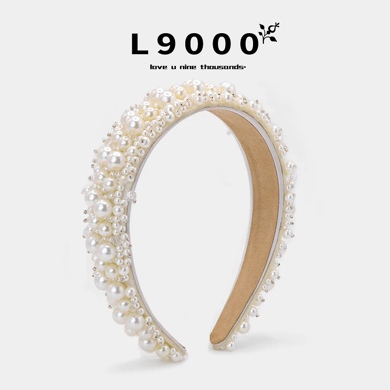 L9000/高质量仿珍珠发箍王室宫廷公主头饰压发头箍发箍2025新款