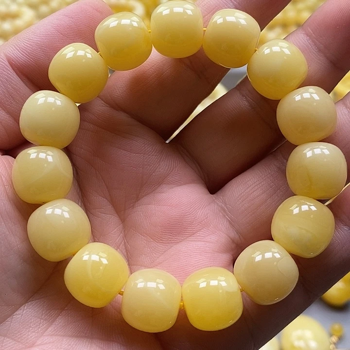 琥珀未镶嵌手链手串