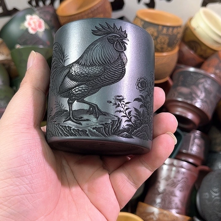 茶杯紫砂全手工紫砂主人杯
