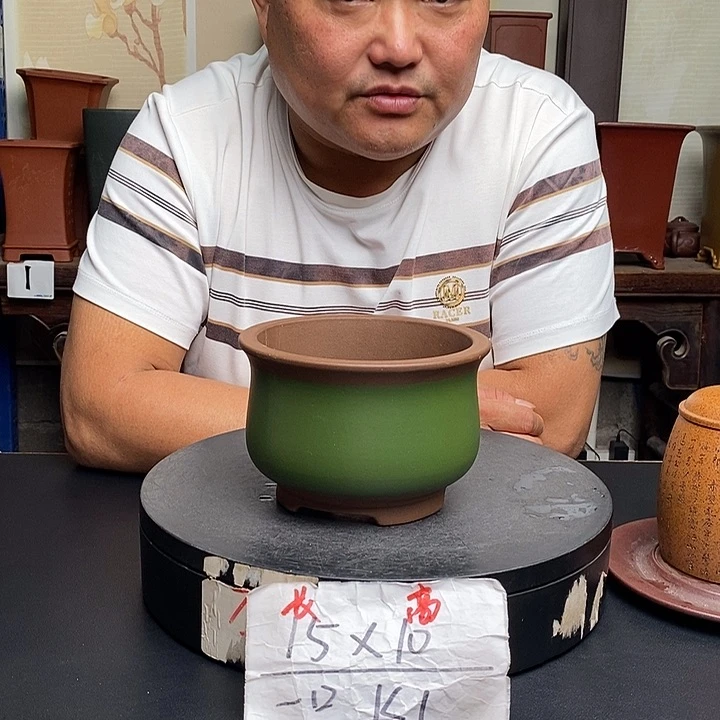紫砂花盆货号一只KK1