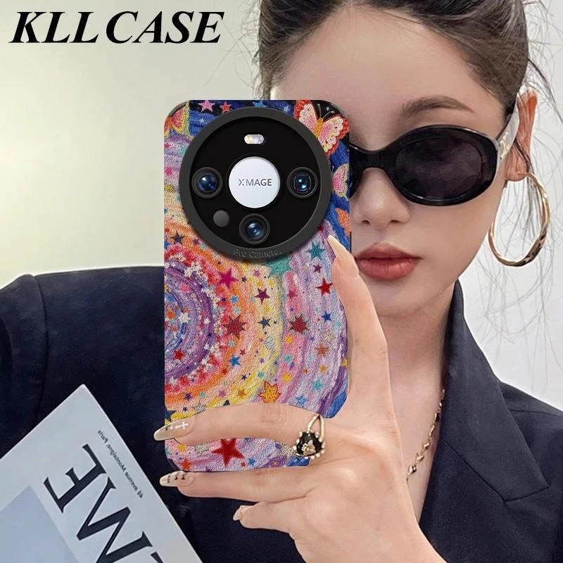 原装正品适用彩色半圆星星华为mate70pro手机壳mate60pro女mate50