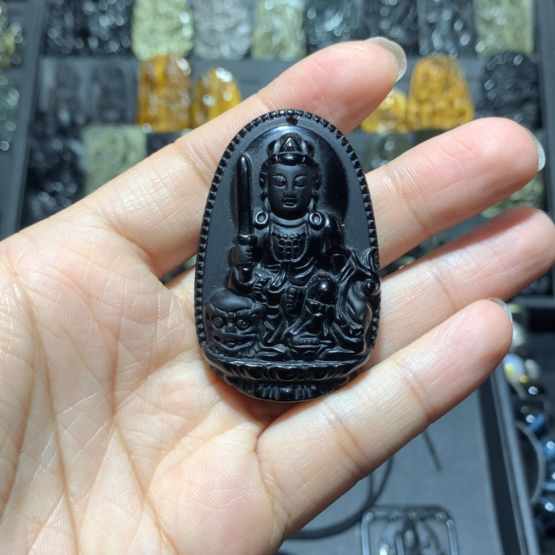 黑曜岩手串未镶嵌胖*妈