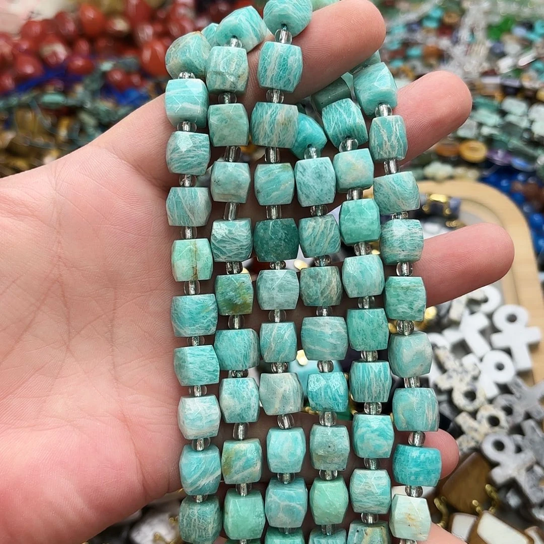 未镶嵌玛瑙/玉髓珠宝半成品10×10天河方切一条