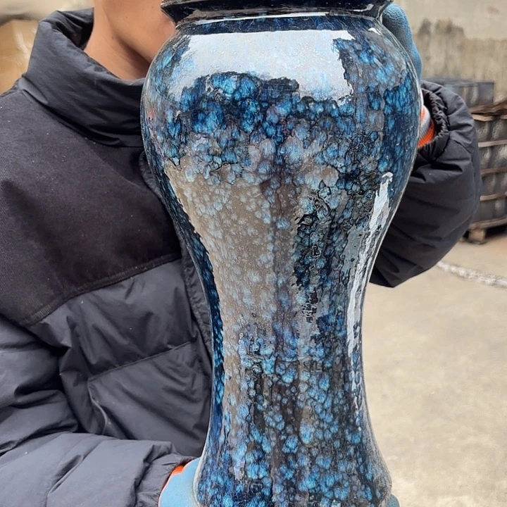 紫砂茶碗瑕疵烧裂口径15高度38