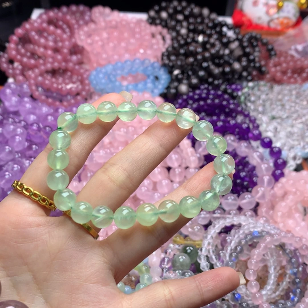 水晶手链未镶嵌葡萄石卡8.5