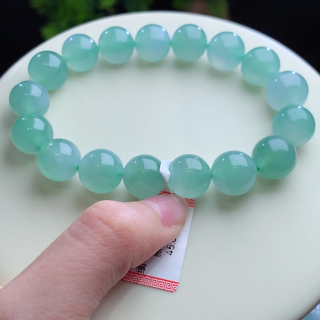 翡翠未镶嵌手串卡11.5