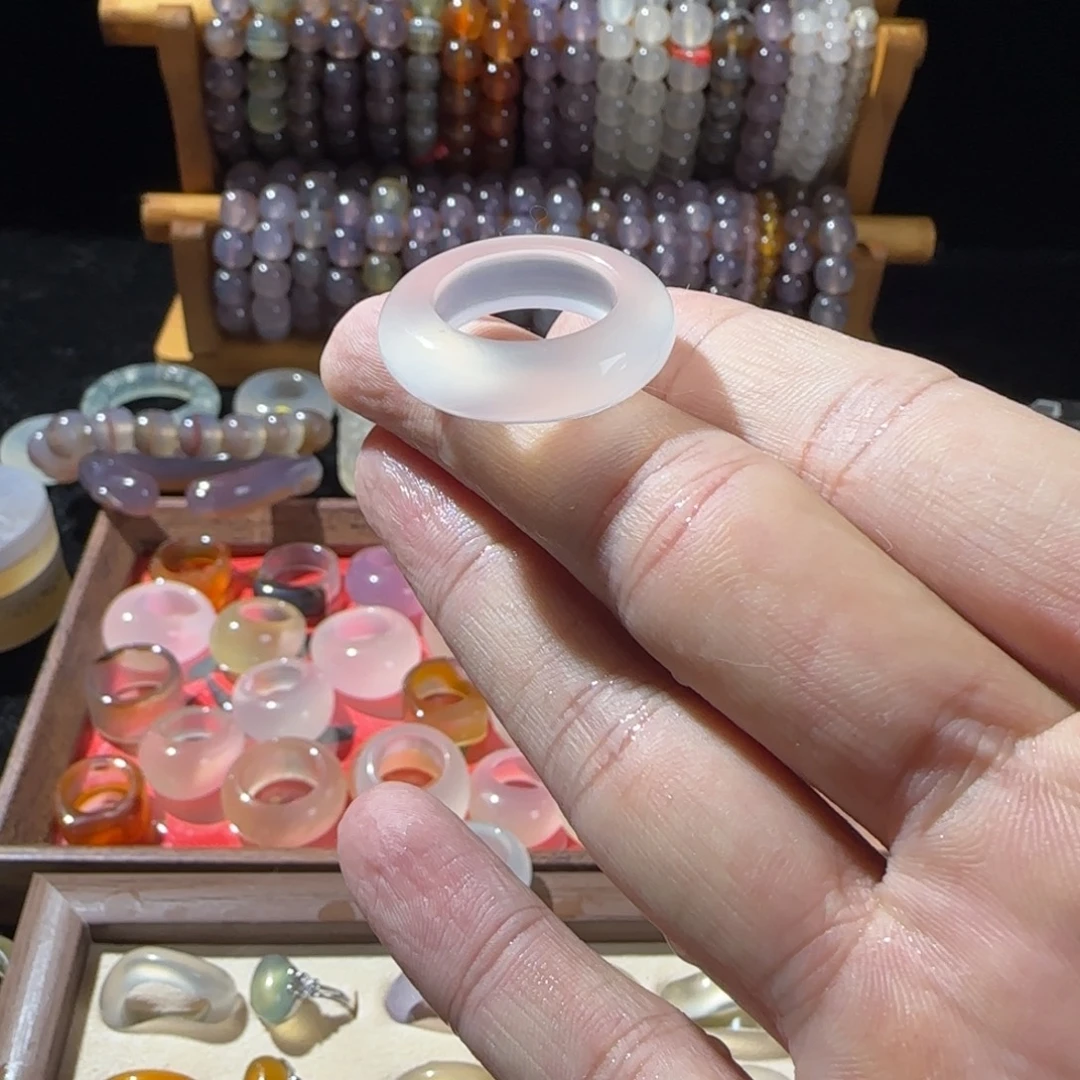 玛瑙/玉髓未镶嵌戒指