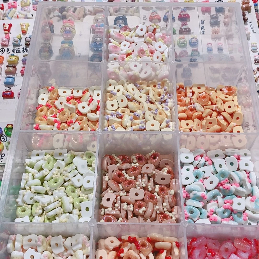 树脂想念（定制，迷你）金粉kt汉堡圈100个