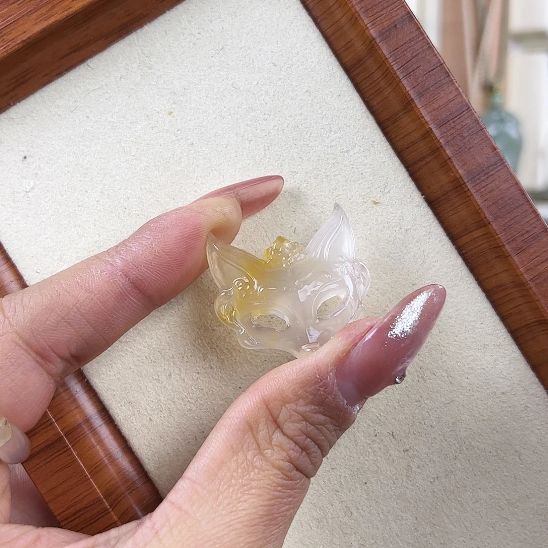 玛瑙/玉髓未镶嵌吊坠(赠链)