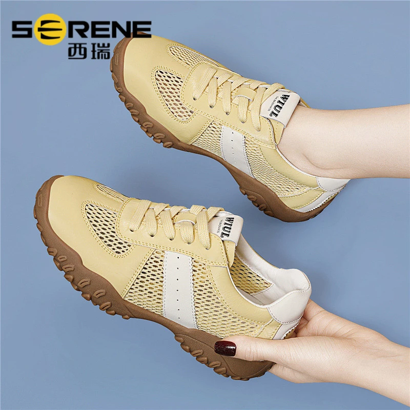 『明星同款』西瑞女鞋百搭秋冬时尚软底透气厚底运动鞋小白鞋新款