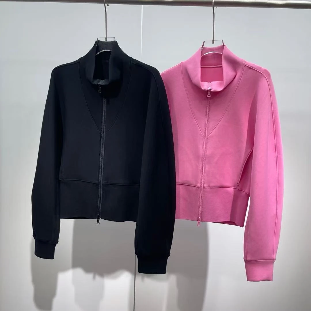 艾家25年春款立领运动修身短款外套1007