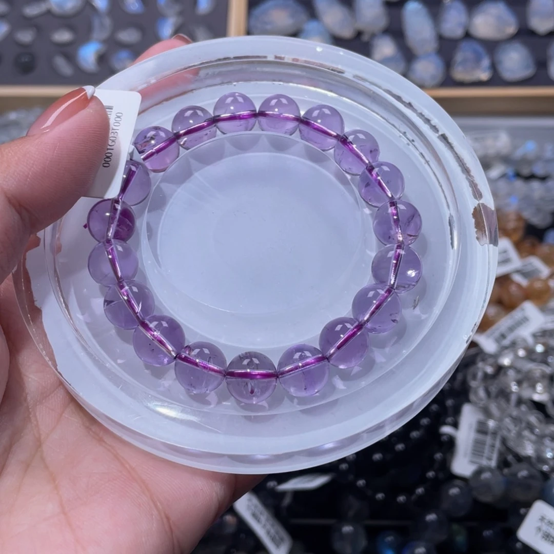 水晶手链未镶嵌紫水晶手链10mm