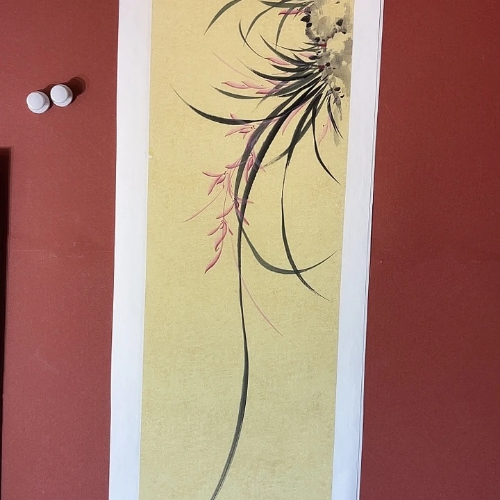 国画听兰老师花鸟