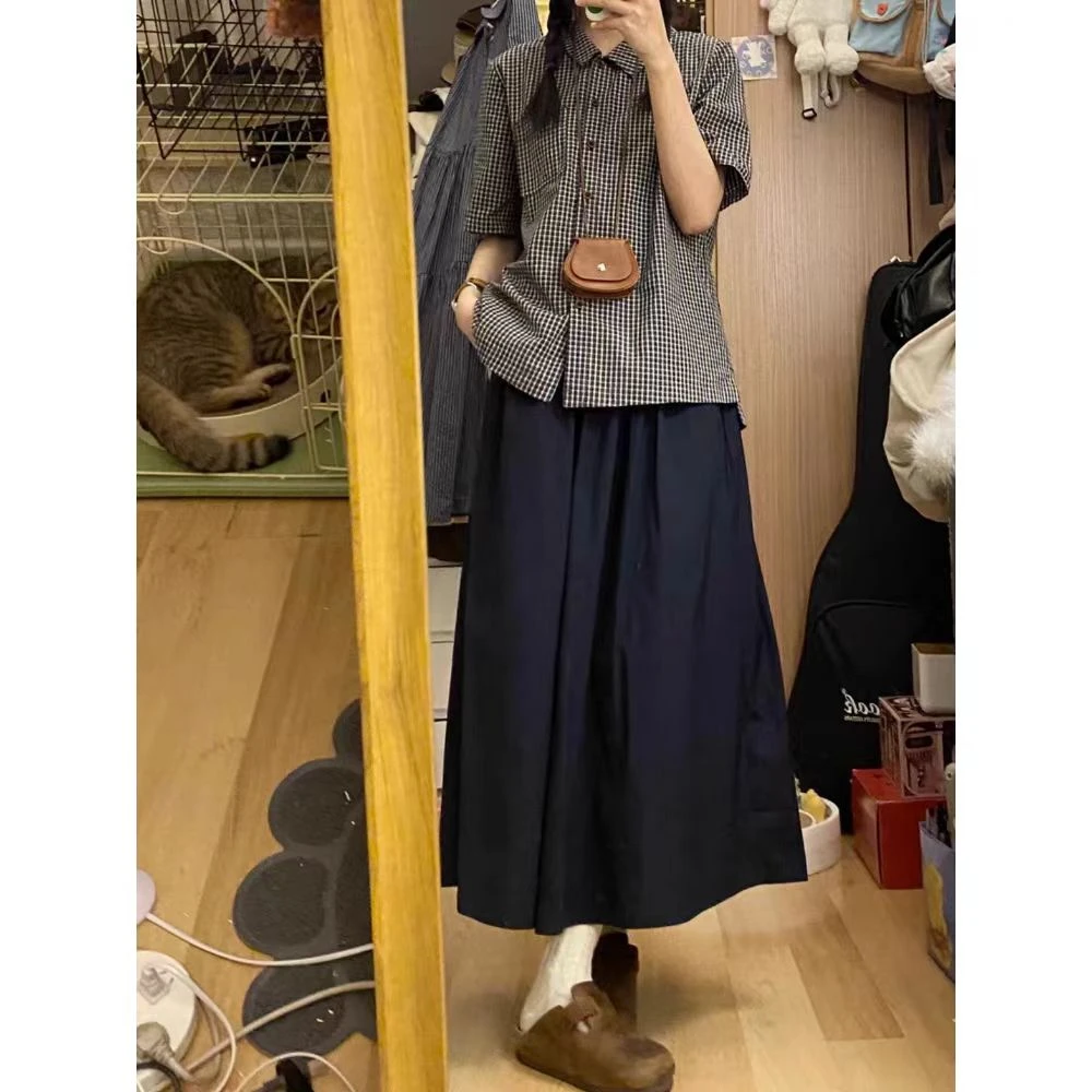 2025新款半身裙女春季裙子长款A字蛋糕裙百搭半身中长裙