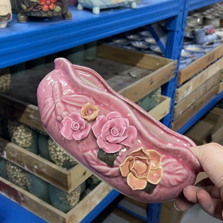 陶瓷花盆单场满9.9发22*12*8