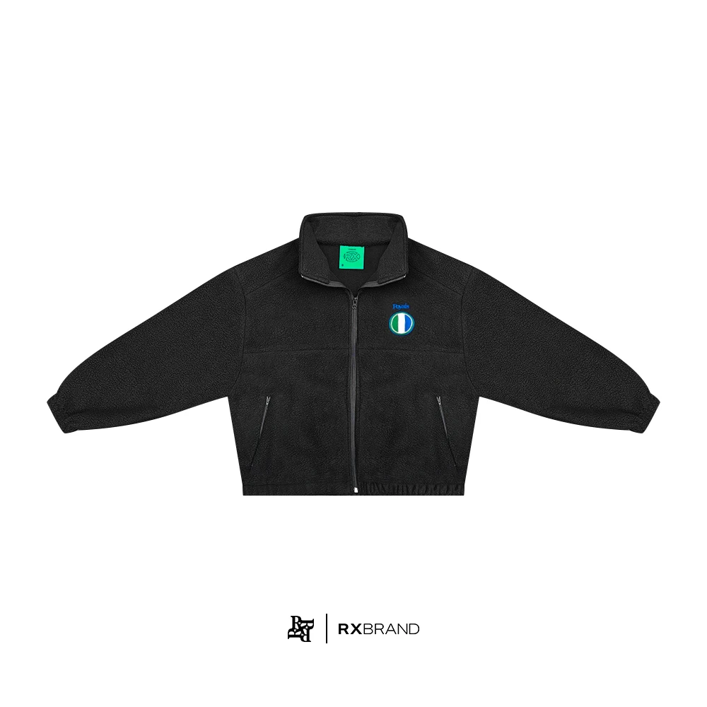 Rx高领廓形摇粒绒拉链男卫衣外套RX01010