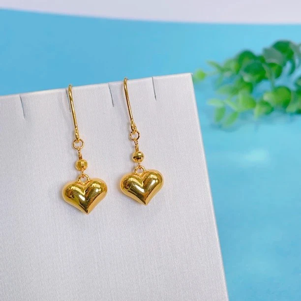 足金999精品5G时尚潮流百搭耳饰3.92克