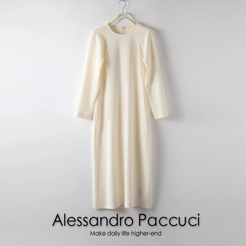 【孤品特价不退换】洛哥20499X极简主义简约显瘦连衣峮女纯色