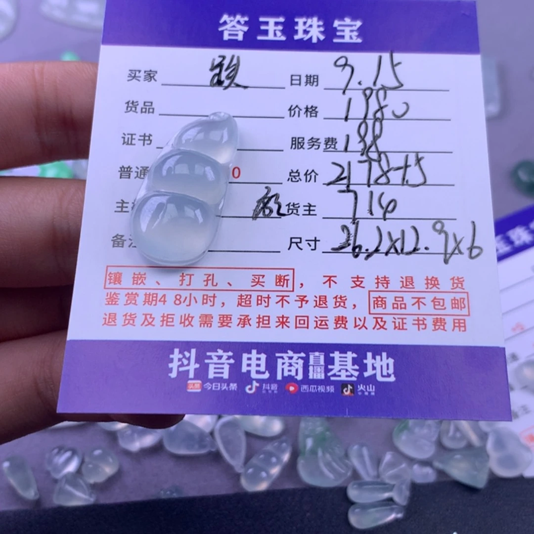 颈饰未镶嵌翡翠跌*