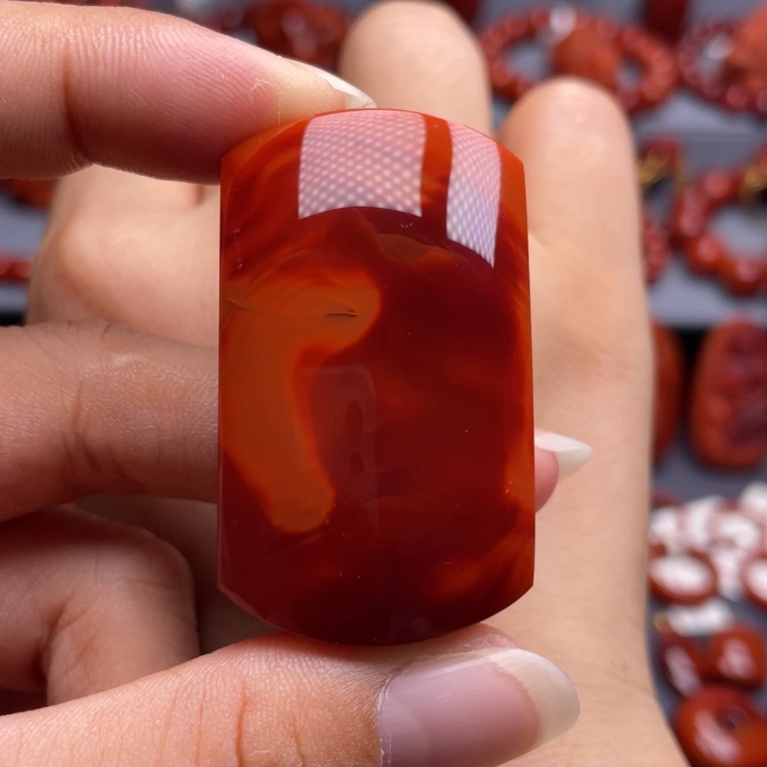 未镶嵌南红玛瑙珠宝奇石无事牌吊坠