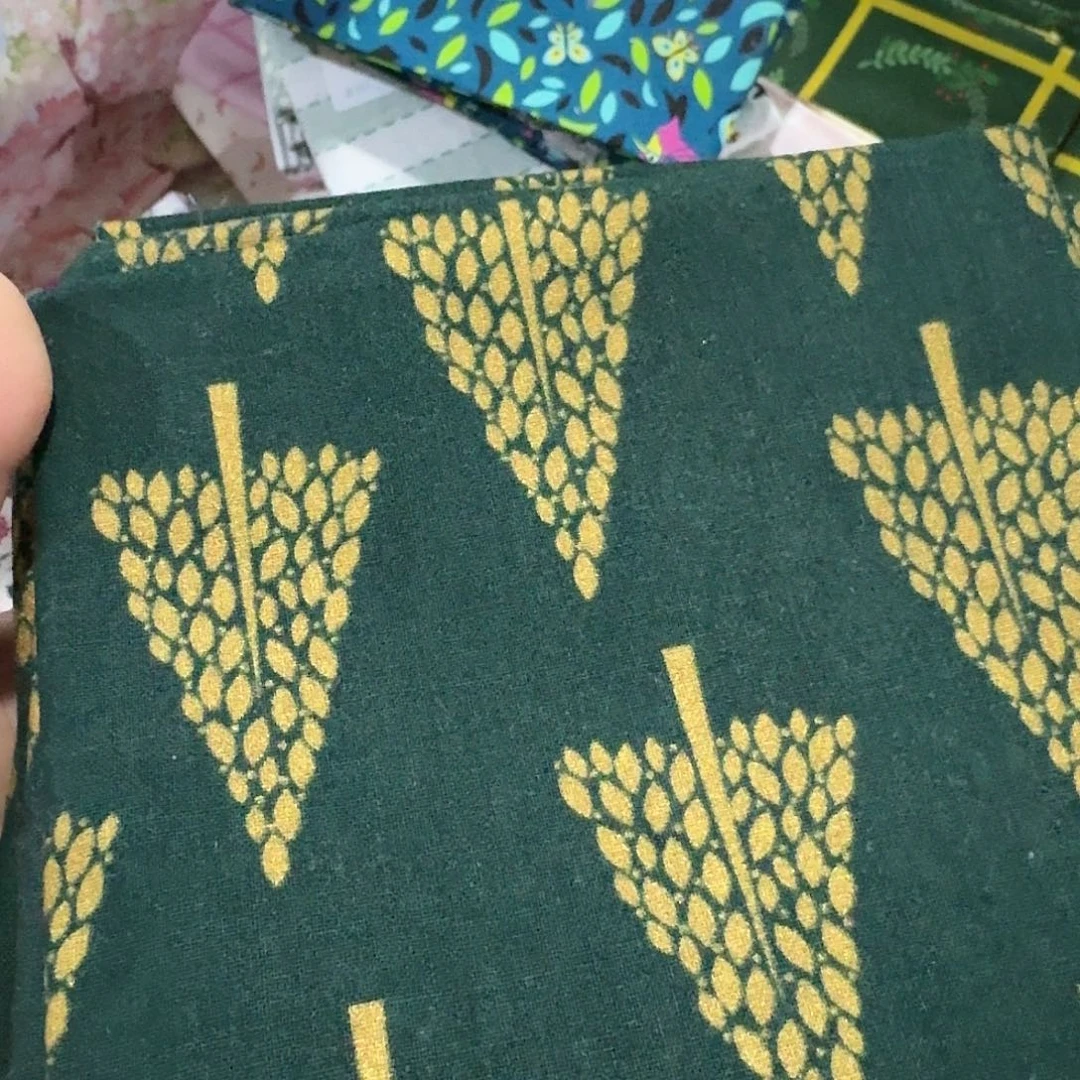 3片一组45 X50厘米一片品牌纯棉平布烫金