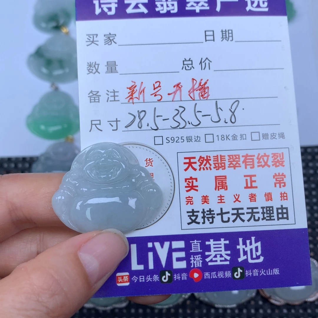 翡翠未镶嵌颈饰天然