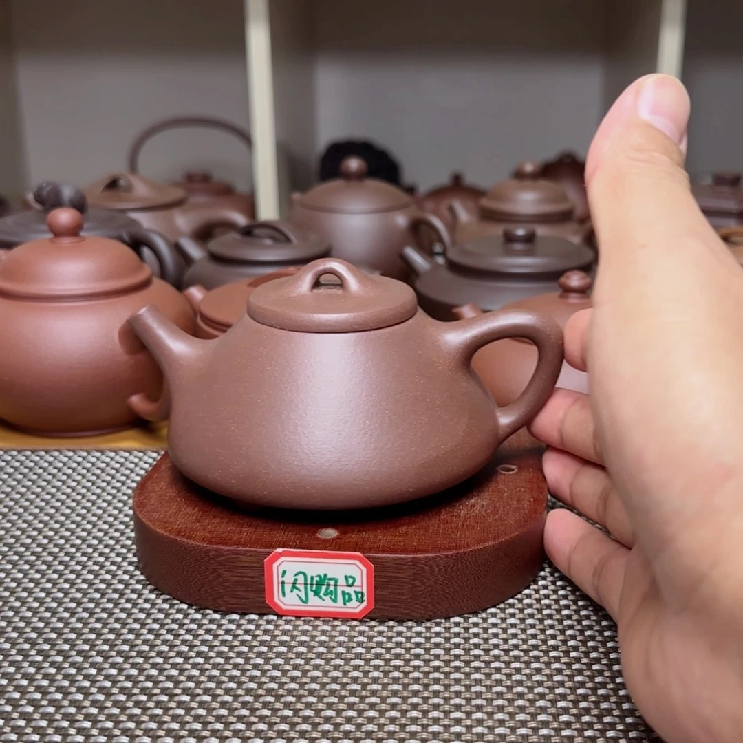 茶壶紫砂福利品金砂紫泥190ml子冶石瓢微微瑕