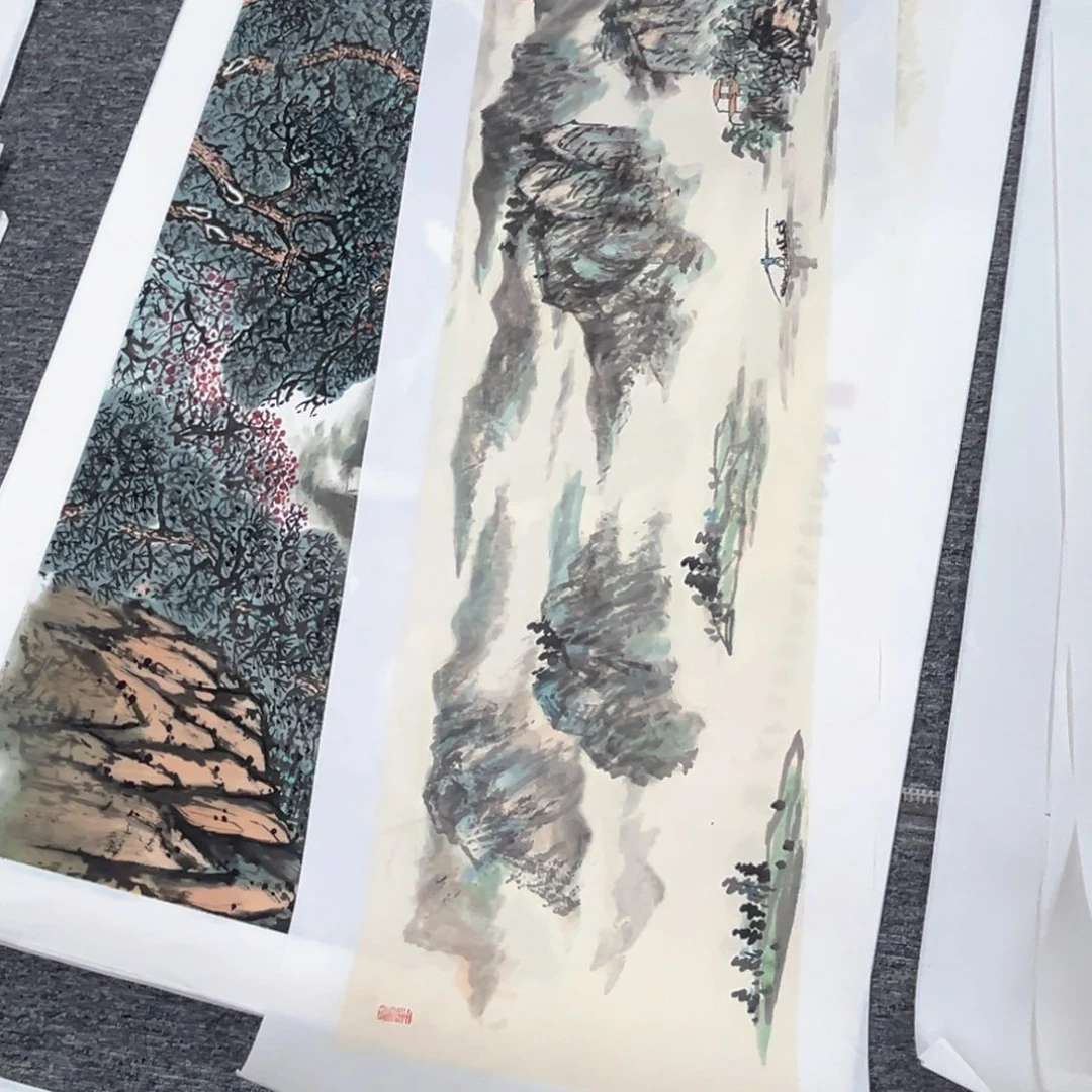 飞***天国画绘画作品多次参加