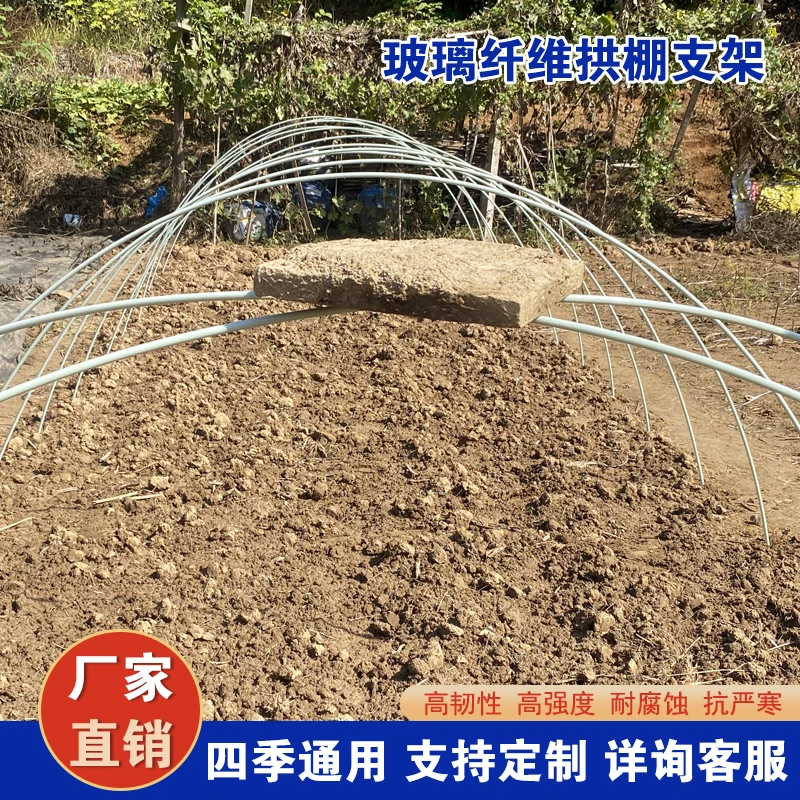 农用小拱棚支架拱竿蔬菜保温棚菜棚杆遮阳防虫网架子玻璃钢弹力棒