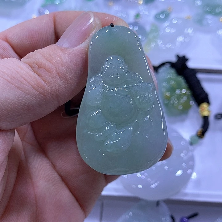 翡翠未镶嵌颈饰天然翡翠A货吊坠