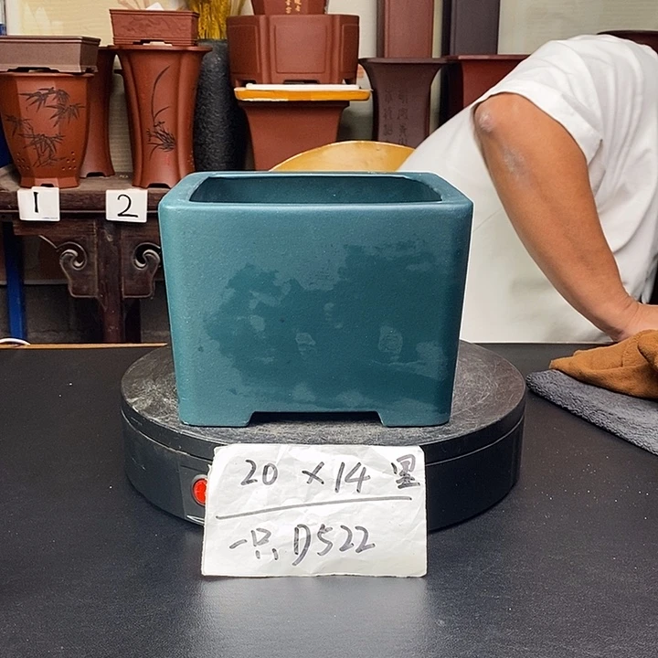 紫砂花盆货号一只D522