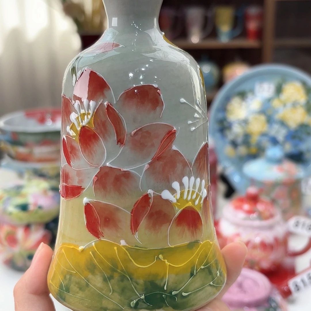 景德镇手绘高温釉下彩陶瓷茶具