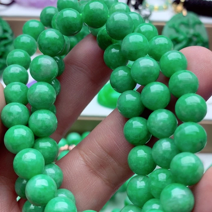 翡翠未镶嵌毛衣链