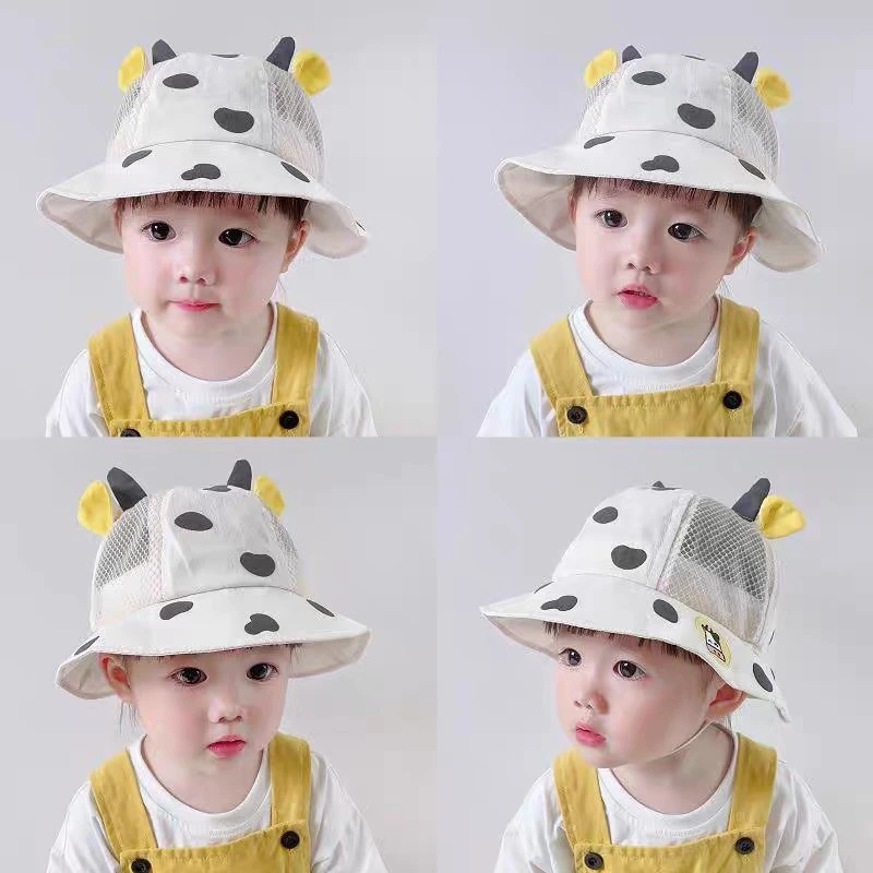 全棉时代宝宝帽子春秋冬婴幼儿防晒帽儿童遮阳帽男童盆帽女春秋婴