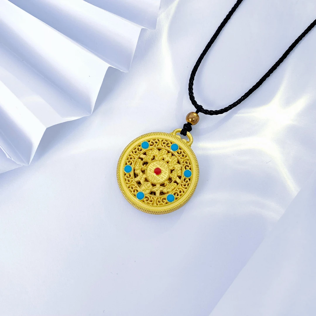 复古五福罗盘包挂件DD