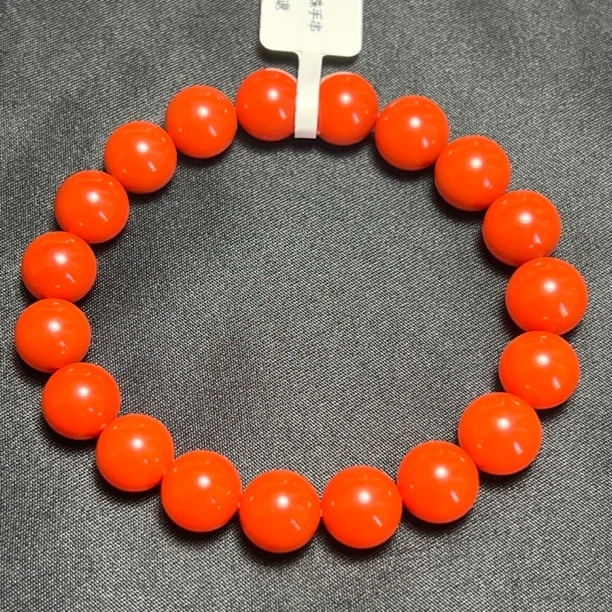 南红圆珠手串30g10mm+B14-12-2